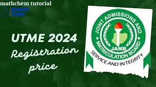 HOW MUCH IS JAMB 2025 FORM: WHEN WILL DE/UTME FORM FOR 2025 REGISTRATION START?. #mathchemtutorial