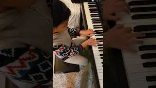 Joy to the world... Piano composition fast. 5 years Ishan