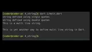 Multiline Strings in Dart Programming Language