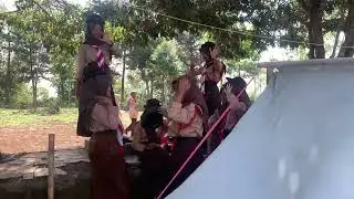 lagi pada santuy di #kemah #pramuka #smpn2bantarujeg