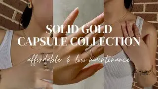 LOW MAINTENANCE solid gold & diamond capsule jewelry collection ft. linjer #linjer