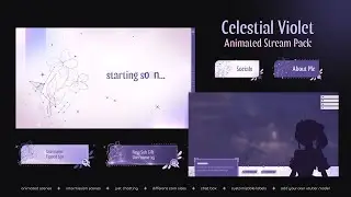 Celestial Violet Animated Pack - Stars Constellation Pack