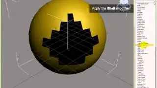 3DStudio MAX - Shell Modifier (3DS Max Video Tutorials)