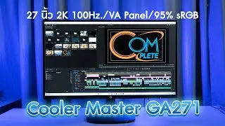 27-inch 2K 100Hz monitor supports G-Sync / 95%sRGB, good for gaming, great for work, Cooler Maste...