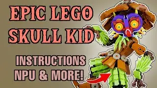 EPIC LEGO Zelda Skull Kid MOC - How It's Built + Some Awesome Part Usage