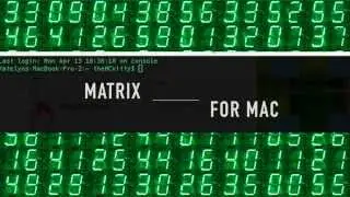 how to make MATRIX in mac terminal 2015 ⚡️ ❓❓