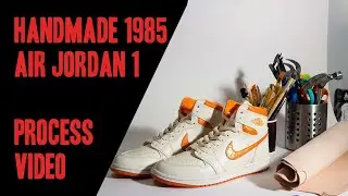 Making 1985 Metallic Orange Air Jordan 1s