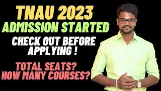 Big Breaking|TNAU 2023|Started|Career Guidance|Tamil|Muruga MP