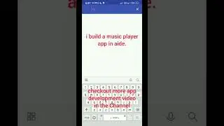 i build a music player app in aide.