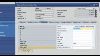 How to Define New Ship-to Addresses in SAP Business One.mp4