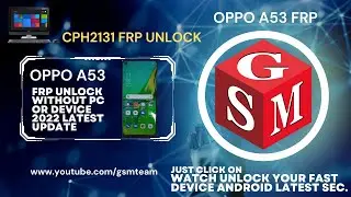 Oppo A53 FRP Bypass Without PC or Any Device Free FRP Unlock 2022 |