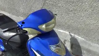Мопед Рейсер RC50QT 3 установка амортизаторов и троса газа.