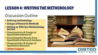 THE FUNDAMENTALS OF ORGANIZING & WRITING ACADEMIC RESEARCH PAPERS - LESSON 6: METHODOLOGY