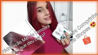 Comprinha na Shopee + hidratação de Mel de Cenoura