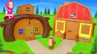 Masha et Michka maison et hutte pour enfants