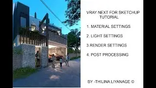 Vray Next for Sketchup Render Settings for Night