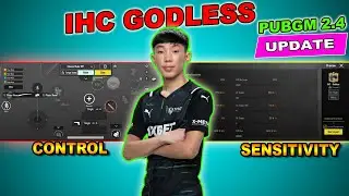 LATEST 2.4 IHC GODLESS Sensitivity Code & Control | Best Sensitivity PUBG Mobile 2023
