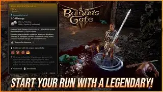 [BG3] Get one of the best LEGENDARY weapons at Level 1!