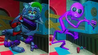 ROXY vs PURPLERAINFRIEND Death Ending with the grinder? Poppy Playtime Chapter 2