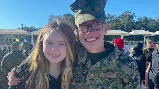 Graduation from Marine Corp boot camp. 12/3/22