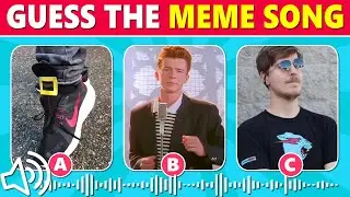 Guess the MEME Song 🎵 Rick Roll, Skibidi Dom Dom, Phonk MrBeast, Coffin Dance 🎶