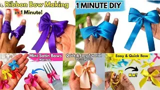 Christmas Ribbon Craft Combo: No Tools Needed! 🎄 DIY Magic with Just Your Hands!