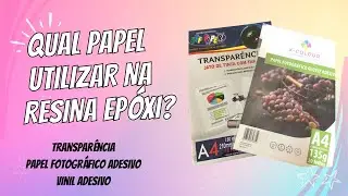 🧾📁Qual papel utilizar na resina epóxi ???🧾📁