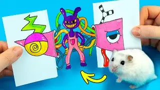 Paper Craft Art - Zooble & Jax from The Amazing Digital Circus