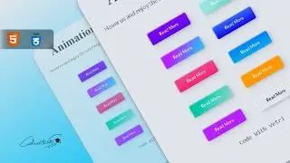 Creative CSS Button Hover Effects| HTML, CSS