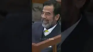 Men Are Brave 🗿| Saddam Hussein's reaction to his d£ath🔥 || #shorts