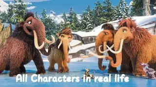 Ice age all characters in real life...