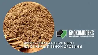 Пресс-сепаратор Винсент на отжиме пивной дробины