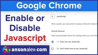How to Enable / Disable Javascript in Google Chrome