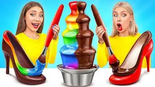 Desafío Maquillaje Comestible de Chocolate | Trucos Divertidos de Comida Choco DO