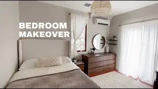 Cozy Minimalist Bedroom Makeover | Transformation