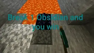 The obsidian challenge [100 subscribers special] | Minecraft