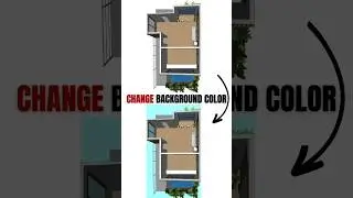 CHANGE background color in SketchUp | SketchUp 2021 #shorts #architecture