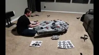 Giant Lego Millennium Falcon 3D printed at 500% scale