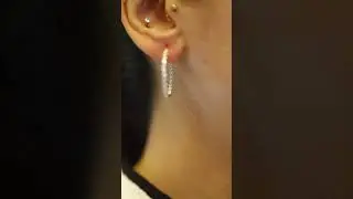 Rachel Koen Diamond Hoop Earrings | Chronostore