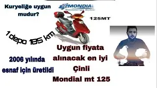 #mondialmt125 #mondial  2006 model motor klasikleri Sürücü ve esnaf dostu Mondial 125 mt tanıtımı