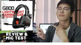 MURANG GAMING HEADPHONE | PLEXTONE G800 | REVIEW & MIC TEST | TAGALOG