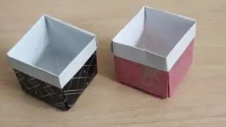 How to make a paper box || origami paper box || kagaj ka dabba
