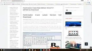 How to install FontCreator into PC