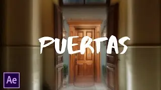 Como hacer TRANSICIÓN de PUERTAS | After Effects | KURK