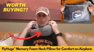 FlyHugz™ Neck Travel Pillow - Memory Foam Neck Pillow for Comfort on Airplane | Worth Buying?