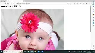 How to create Avatar image in HTML & CSS