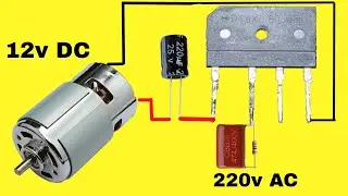 220v AC  To 12v DC Motor Driver Without Transformer | Transformerless  Power Supply