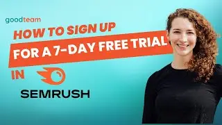 SEMRush Free Trial (SEMRush 7-Day Trial Sign Up Tutorial)