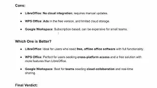 LibreOffice vs WPS Office vs Google Workspace (2026) | Which Is HONESTLY Better?