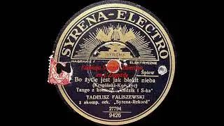Bo życie jest jak błękit nieba - Tadeusz Faliszewski (marzec 1935)